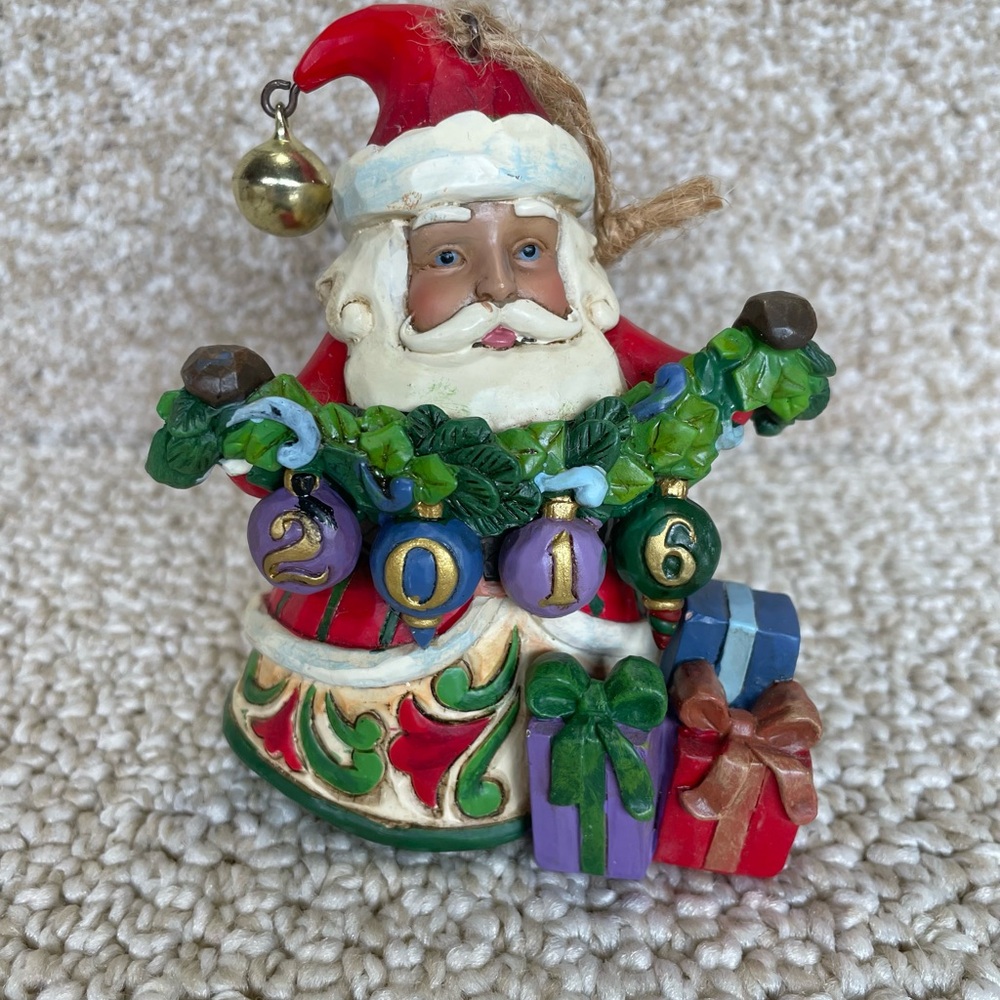 Jim Shore Dated Santa 2016 Hanging Ornament